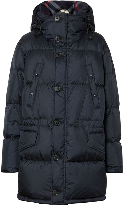 burberry logo detail hooded puffer coat|burberry puffer coat men's.